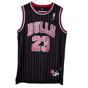 VTG 90s Chicago Bulls #23 Jordan Pinstripe Jersey Medium retro streetwear